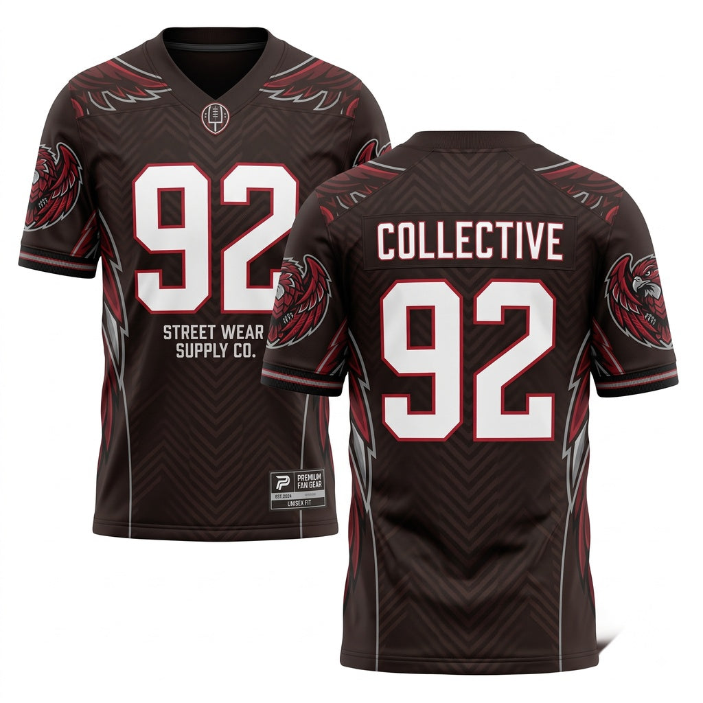 Unisex Breathable Mesh Football Fan Jersey - Stitched Lightweight Athletic Game Day Shirt