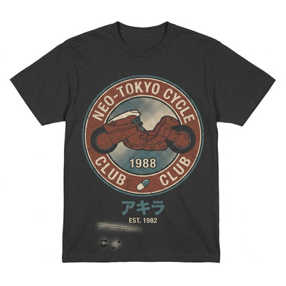 Retro Japanese Cyberpunk Aesthetic Graphic Crewneck Streetwear Apparel Unisex TShirt