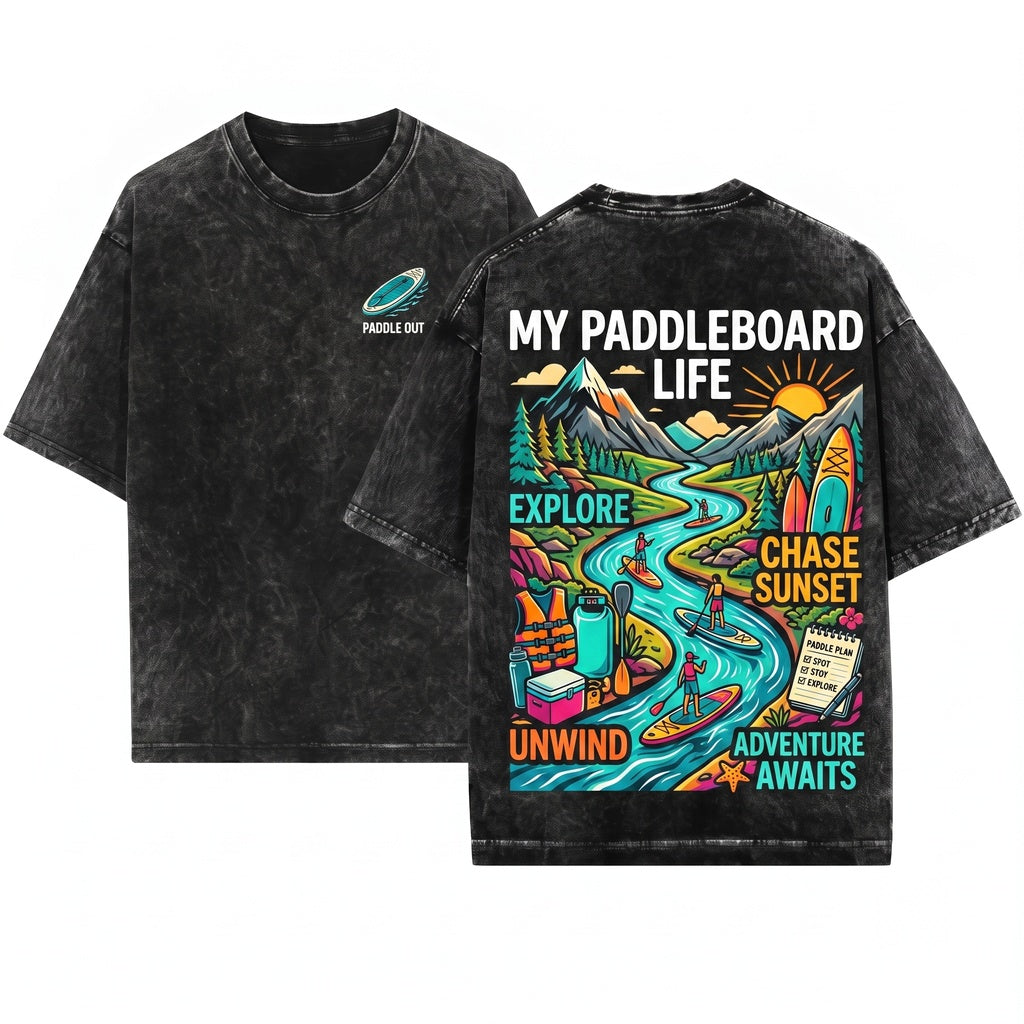 Things I Do In My Spare Time Stand Up Paddle Board Lover Outdoor Adventure Watersports Gift Unisex Wash T-Shirt