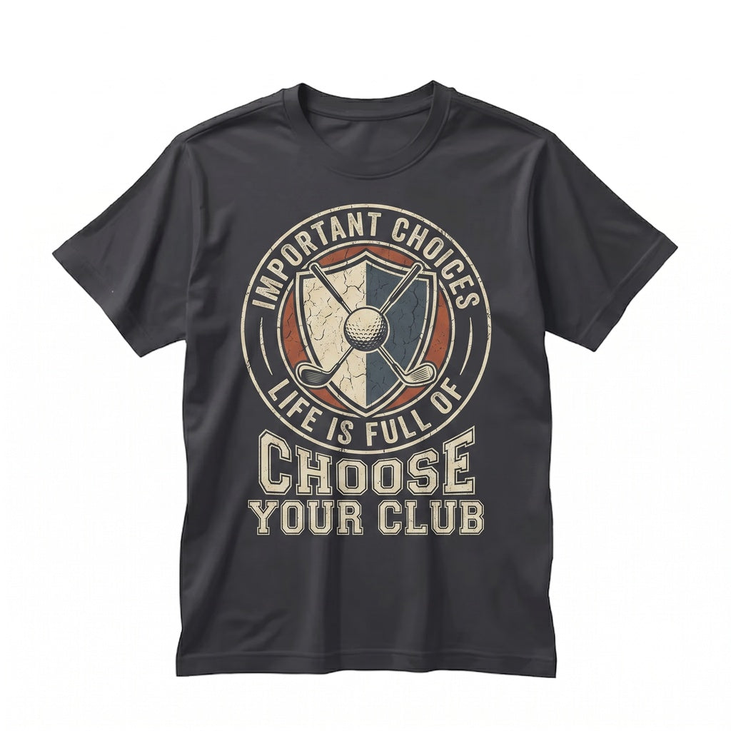 Life Is Full Of Important Choices Patriotic Golf Lover Clubs Gift Unisex TShirt