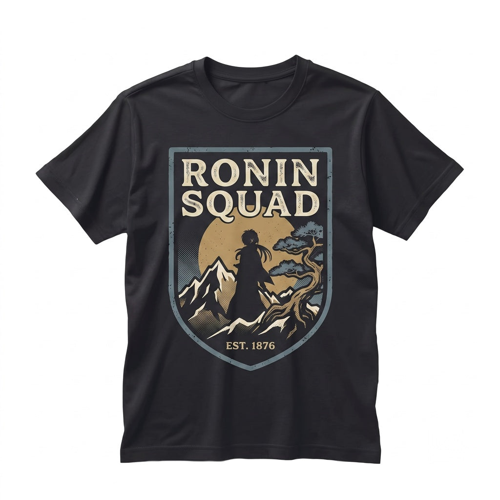 Samurai Japanese Anime Swordsman Graphic Jersey Short Sleeve Unisex TShirt