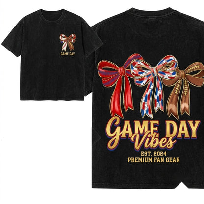 Coquette Brushstroke Sport Bow Game Day Girly Team Spirit Football Baseball Softball Volleyball Soccer Sublimation Graphic Unisex