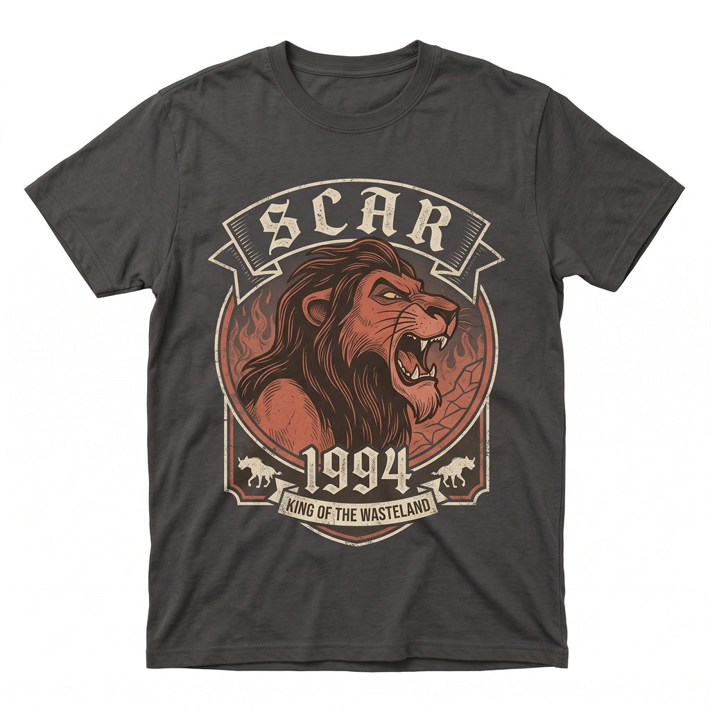 Vintage Retro Lion Scar Villain Graphic World Trip Vacation Gift Unisex TShirt