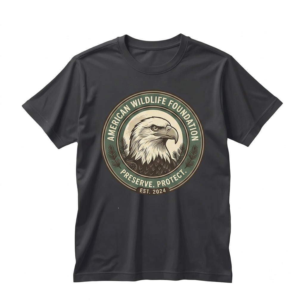 Vintage Bald Eagle Moon Graphic Rustic American Wildlife Gift Unisex TShirt