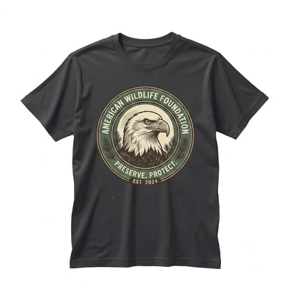 Vintage Bald Eagle Moon Graphic Rustic American Wildlife Gift Unisex TShirt