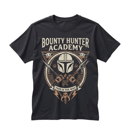 Sci-Fi Bounty Hunter Armor Graphic Vintage Cotton Apparel Unisex TShirt