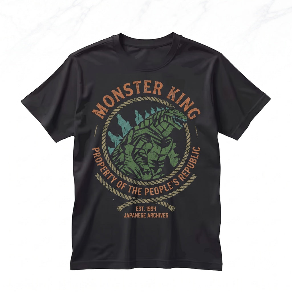 Vintage Retro Japanese Monster Movie Anime Dinosaur Graphic Unisex TShirt