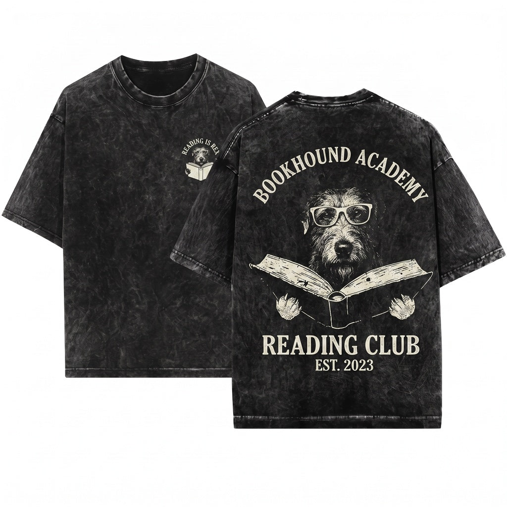 Irish Wolfhound Bookish Reader Librarian Dog Mom Dad Gift Unisex Wash T-Shirt