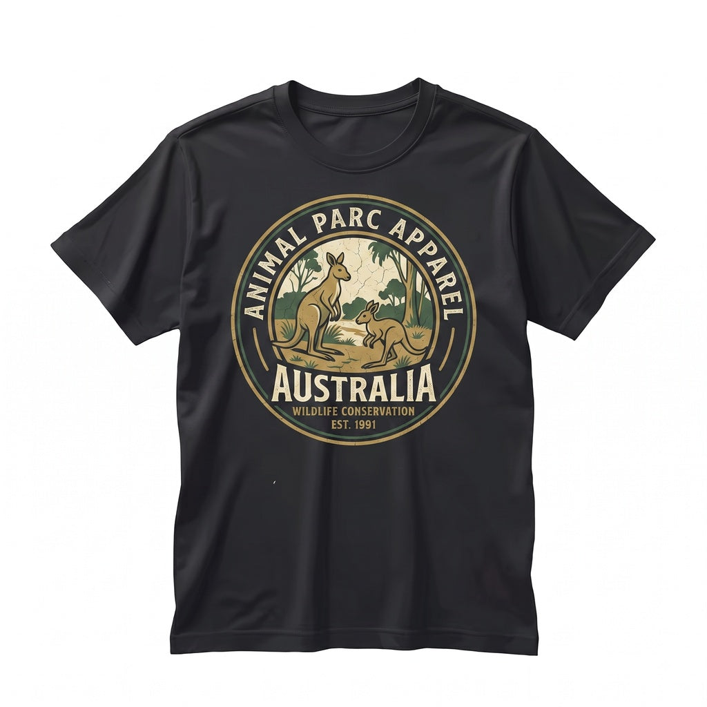 Vintage Australian Outback Kangaroo Graphic Art Rustic Nature Lover Gift Unisex TShirt
