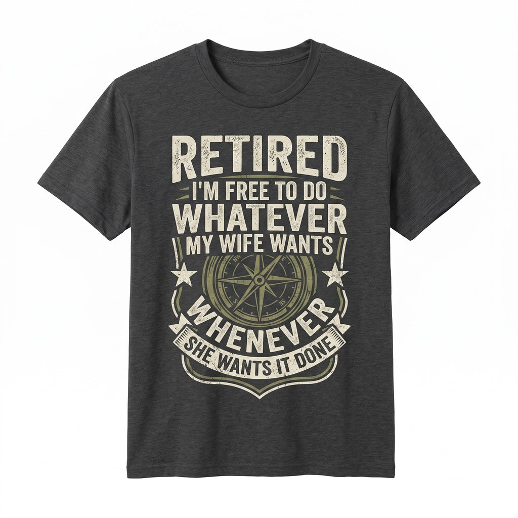 Funny Retirement Gifts for Men, Humorous Grandpa Birthday Gag Novelty Graphic Unisex TShirt