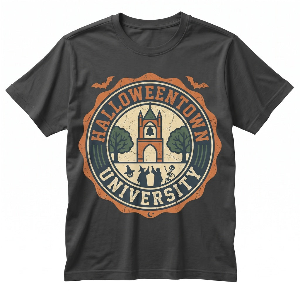 Vintage Halloween College Gothic Spooky Season Fall Costume Party Unisex TShirt