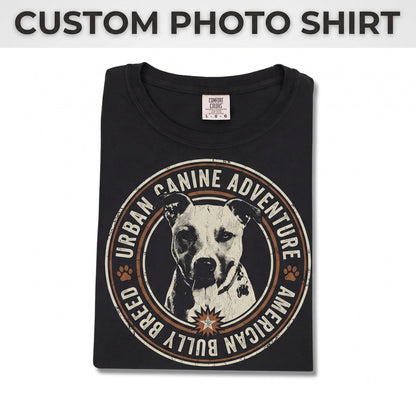 Custom Personalized Photo Portrait Vintage Distressed Silkscreen Print Unisex TShirt