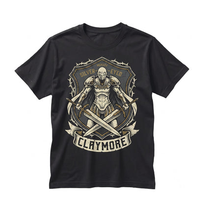 Claymore Clare Miria Anime Manga Waifu Dark Fantasy Graphic Cotton Unisex TShirt
