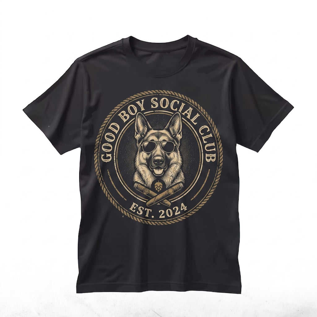German Shepherd Drinking Beer Sarcastic Canine Meme Graphic Dog Mom Dad Lovers Gift Top Unisex TShirt