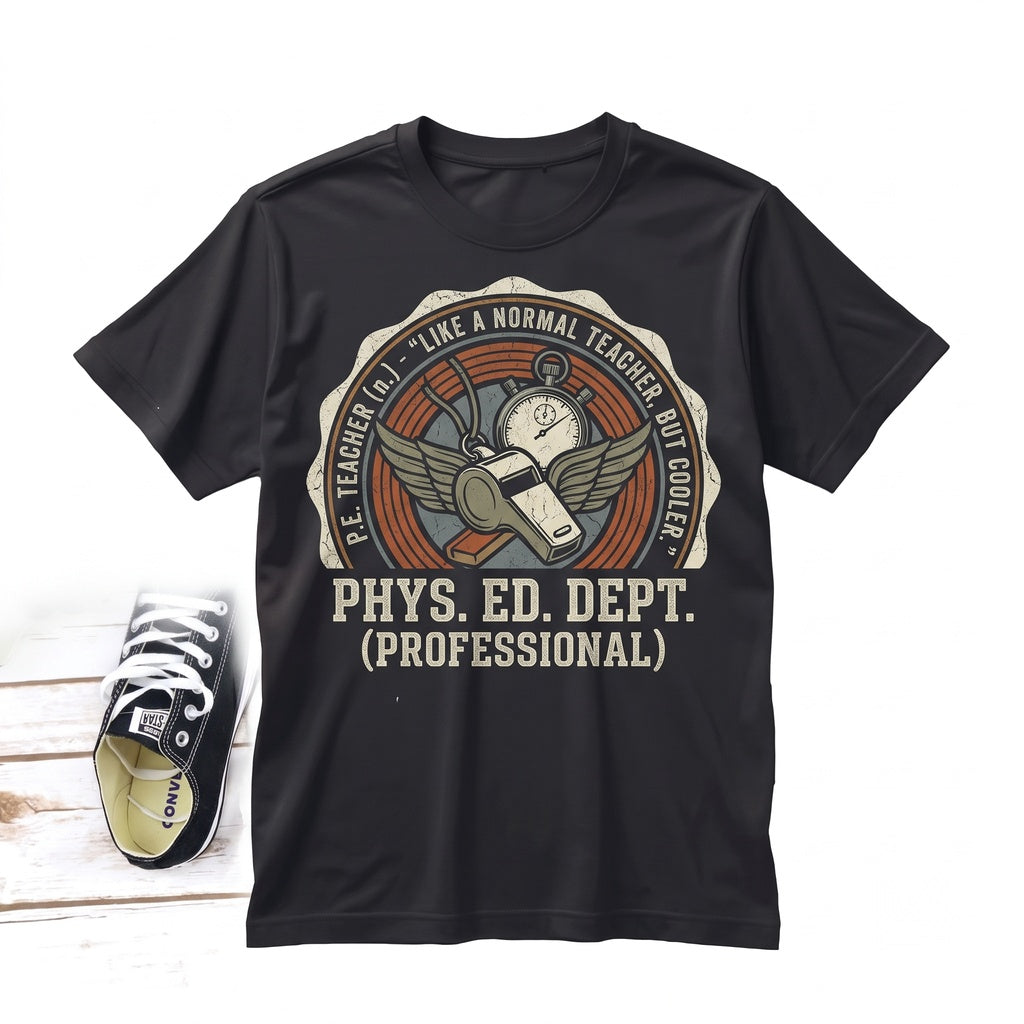 PE Teacher Definition Funny Gym Coach Physical Education Appreciation Gift Unisex TShirt