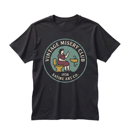 Funny Overlook Hotel Room 237 Bathroom Horror Movie Parody Graphic Vintage Apparel Unisex TShirt