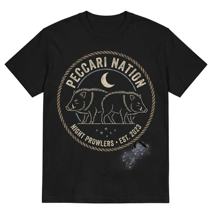 Three Javelina Moon Vintage Collared Peccary Galaxy Retro Cosmic Desert Animal Nature Lover Gift Space Streetwear Unisex TShirt