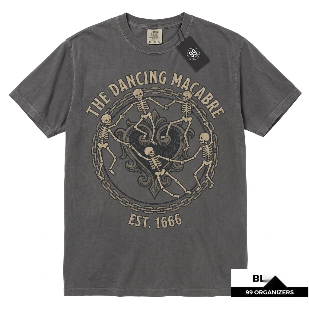 Dancing Skeleton Graphic Vintage Halloween Retro Spooky Season Apparel Unisex TShirt