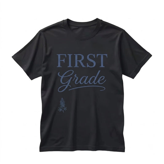 1st Grade Teacher Floral Back To School Christmas Gift Pullover Crewneck Apparel Unisex TShirt