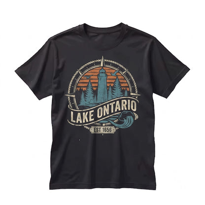 Vintage Great Lakes Ontario Canada Travel Subtle Quiet Political Activism Unisex TShirt
