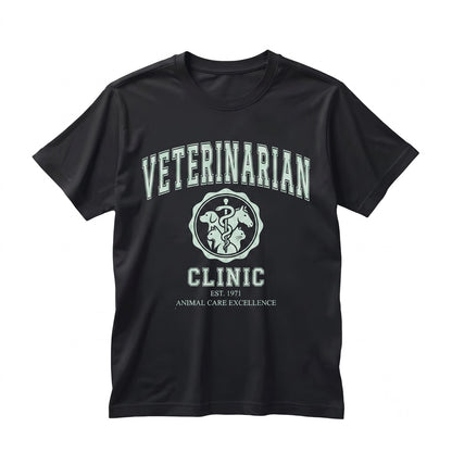 Garment-Dyed Veterinary Crewneck Animal Lover Pet Doctor Gift Pullover Unisex TShirt