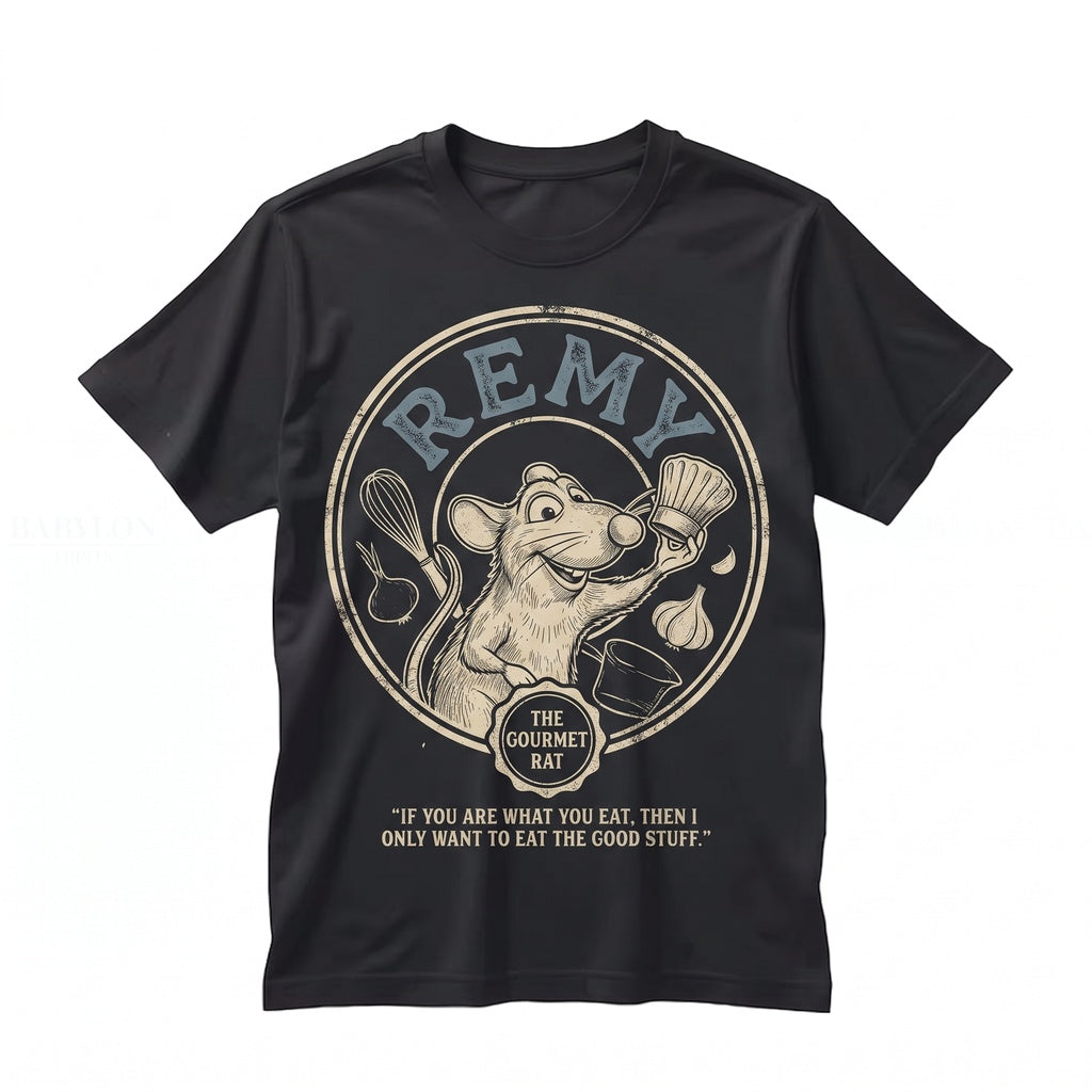Remy Ratatouille Chef Gusteau Anyone Can Cook Little Paris Mouse French Foodie Graphic Unisex TShirt