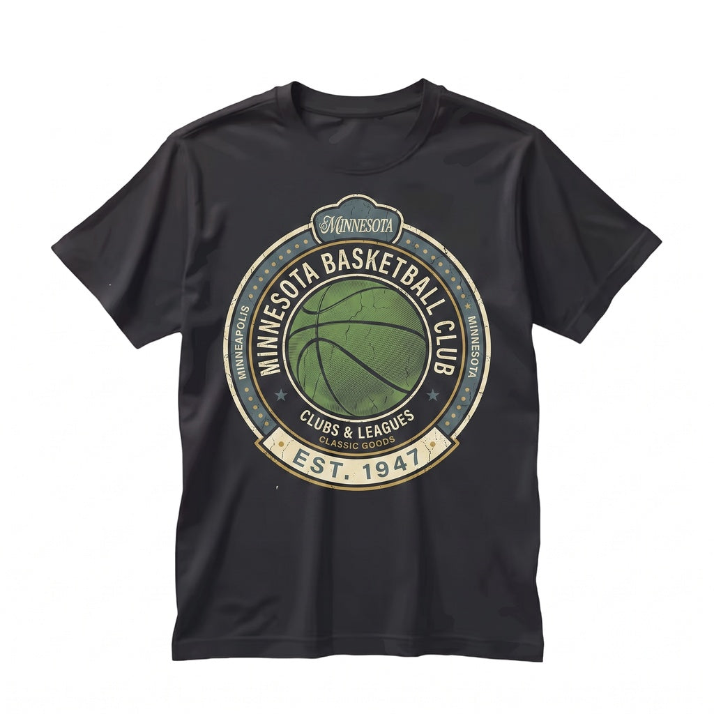 Minnesota Basketball Streetwear Graphic Bball Back Print Unisex TShirt