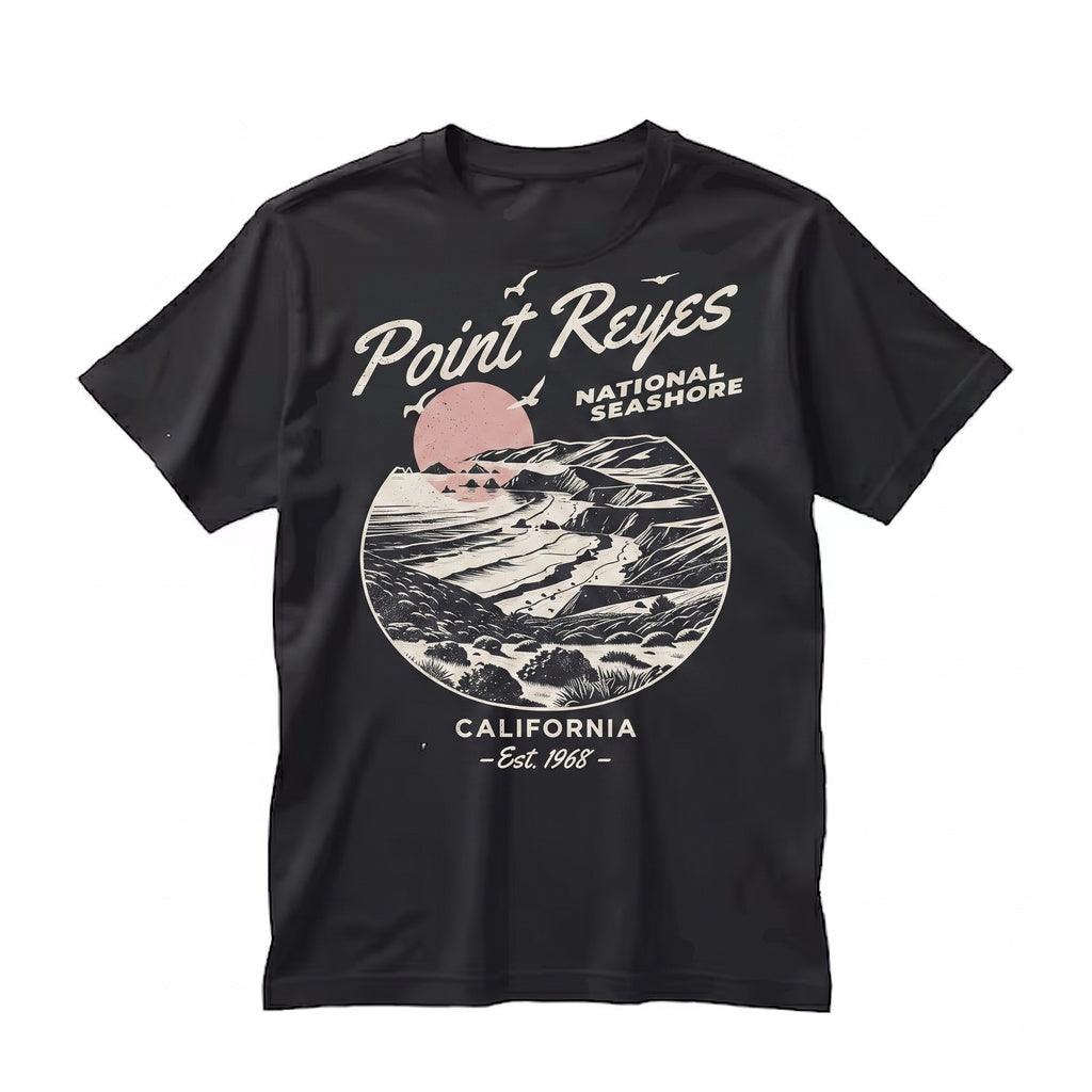 Point Reyes California Coastal Beach Ocean Nature Lover Summer Gift Apparel Unisex TShirt