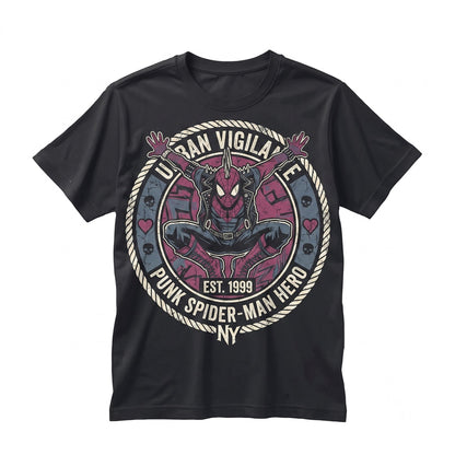 Retro Arcade Fighting Game Split Graphic Tee Cotton Crewneck Vintage Hero Roster Apparel Unisex TShirt