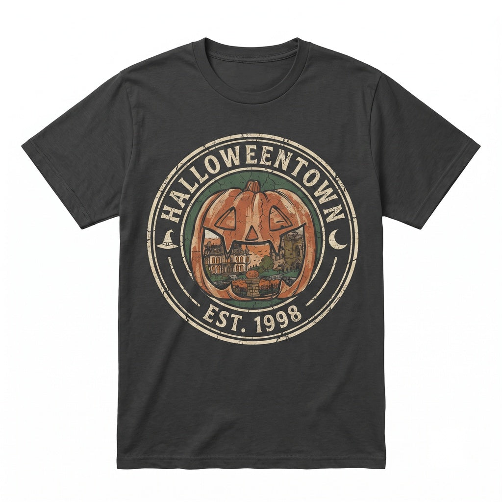 Vintage Halloween Est 1998 Spooky Pumpkin Graphic Horror Fall Womens Apparel Unisex TShirt