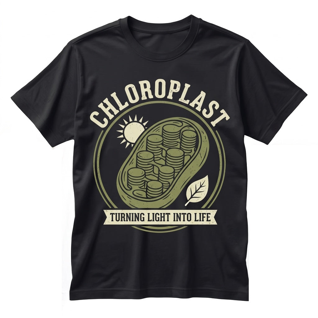 Chloroplast Turning Light Into Life Biology Vintage Science Graphic Gift for Teacher Unisex TShirt