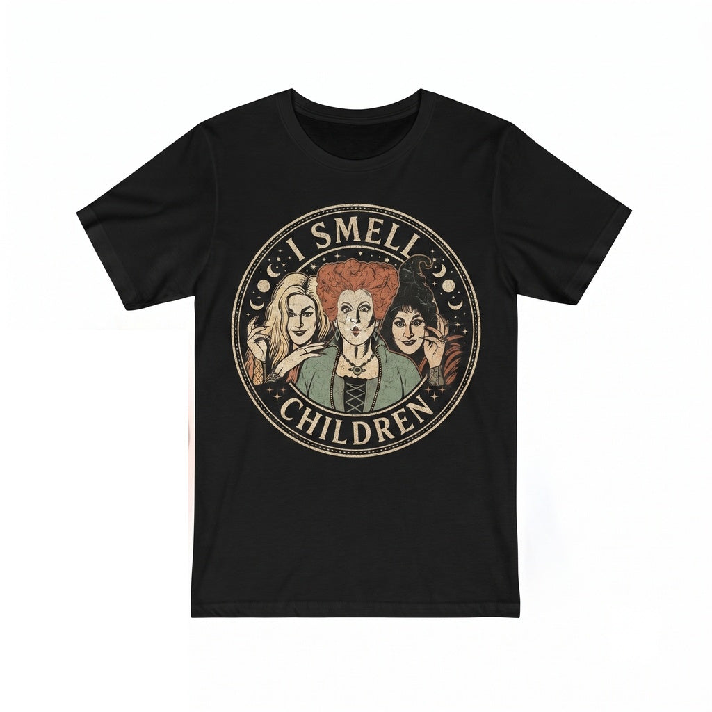 I Smell Children Funny Hocus Pocus Sanderson Sisters Halloween Apparel Unisex TShirt