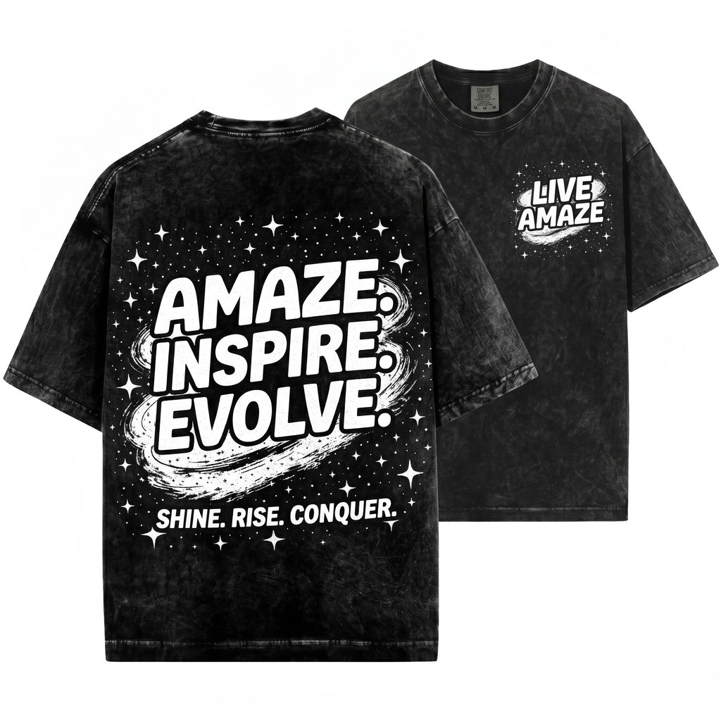 Amaze Space Minimalist Galaxy Graphic Sci-Fi Aesthetic Project Hail Mary Inspired Lover Gift Unisex Wash T-Shirt