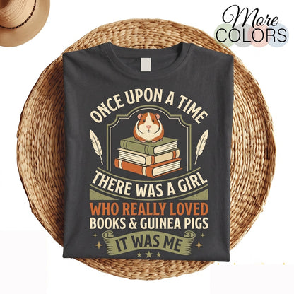 Cute Funny Guinea Pig Reading Book Lover Wheek Whisperer Pet Owner Present Unisex TShirt