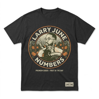 Larry June Vintage Hip Hop Orange Print Unisex TShirt