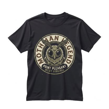 Mothman Cute Cryptid Gift Fantasy Book Lover Retro Cryptozoology Horror Mystical Weirdcore Paranormal Graphic Apparel Unisex
