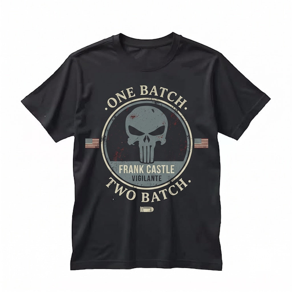Vintage Frank Castle Jon Bernthal Comic Skull Vigilante Born Again Graphic Dad Gift Unisex TShirt
