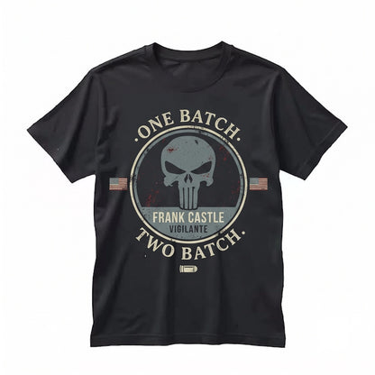 Vintage Frank Castle Jon Bernthal Comic Skull Vigilante Born Again Graphic Dad Gift Unisex TShirt