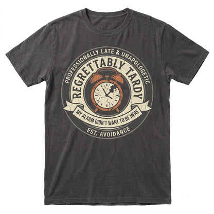 Funny Im Late Saying Sarcastic Humor Novelty Graphic Gift for Men Women Unisex TShirt