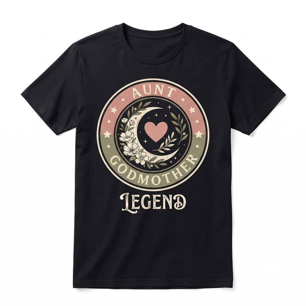 Funny Aunt Godmother Legend Godparent Gift Novelty Crewneck Unisex TShirt