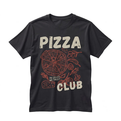Custom Personalized Toddler Pizza Party Lover Club Kids Food Graphic Top Unisex TShirt