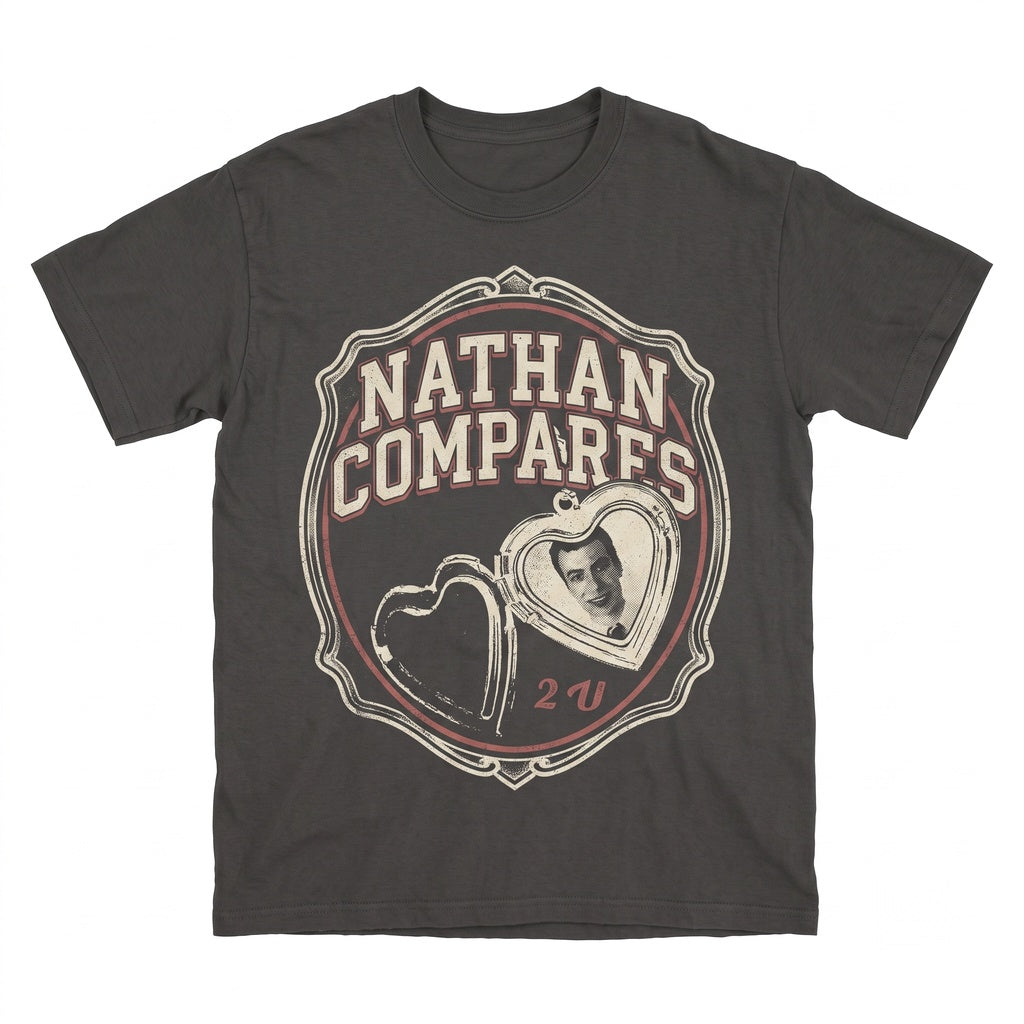 Nathan Fielder Funny Face Meme Graphic Deadpan Comedy Vintage Cotton Crewneck Unisex TShirt