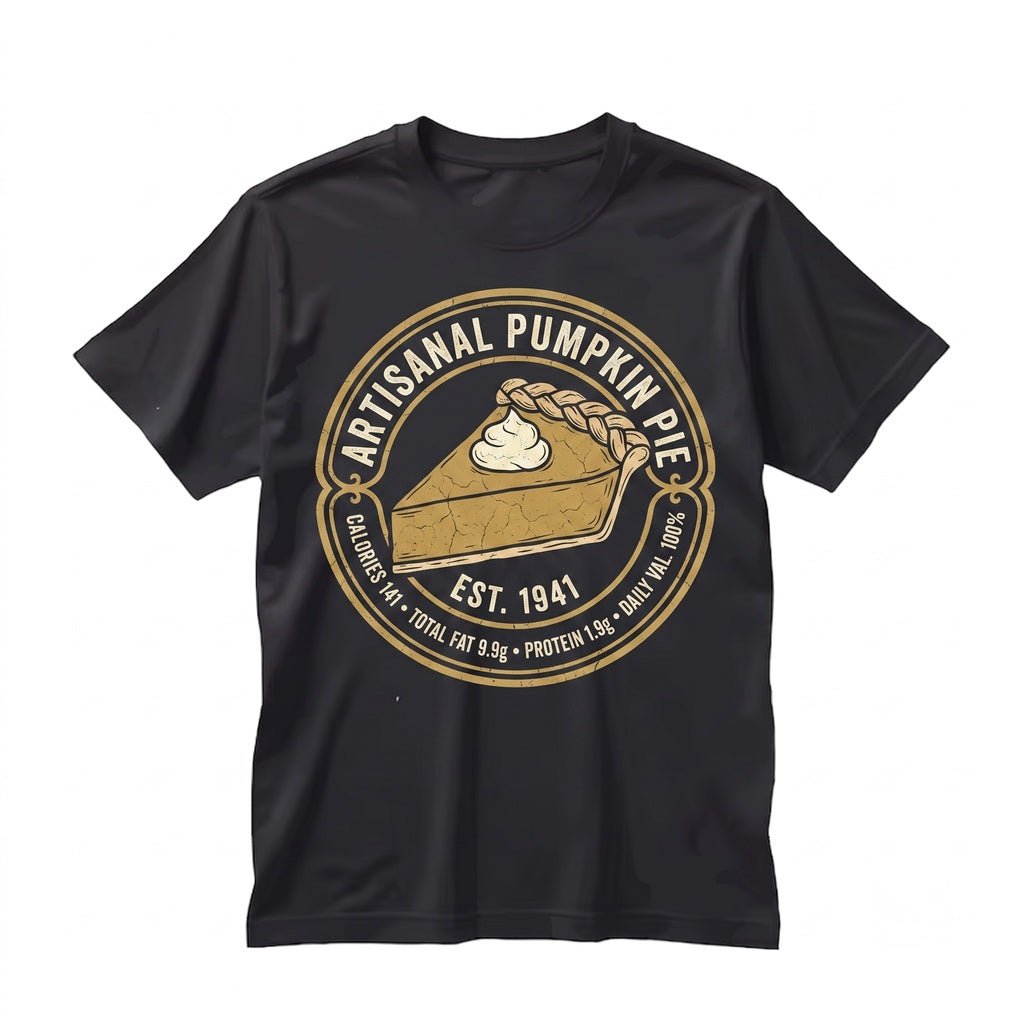 Pumpkin Pie Nutrition Facts Funny Baking Baker Cooking Gifts Chefs Pastry Bread Cakes Cookies Unisex TShirt