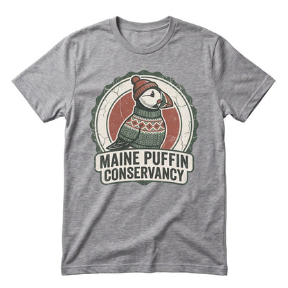 Cute Puffin Illustrated Bird Lover Kawaii Animal Fan Whimsical Seabird Art Gift for Her Unisex TShirt