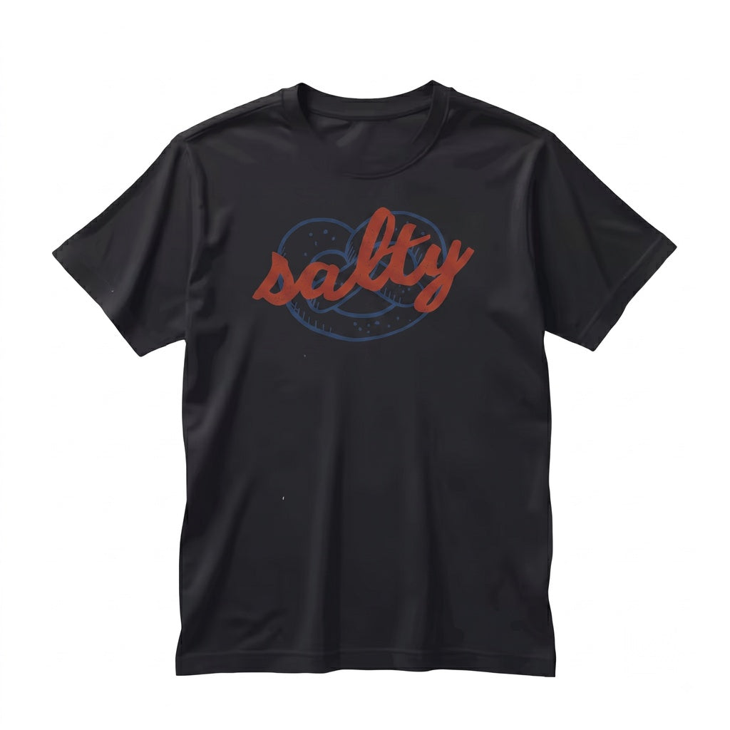 Salty Pretzel Graphic Foodie Snack Short Sleeve Cotton Top Unisex TShirt