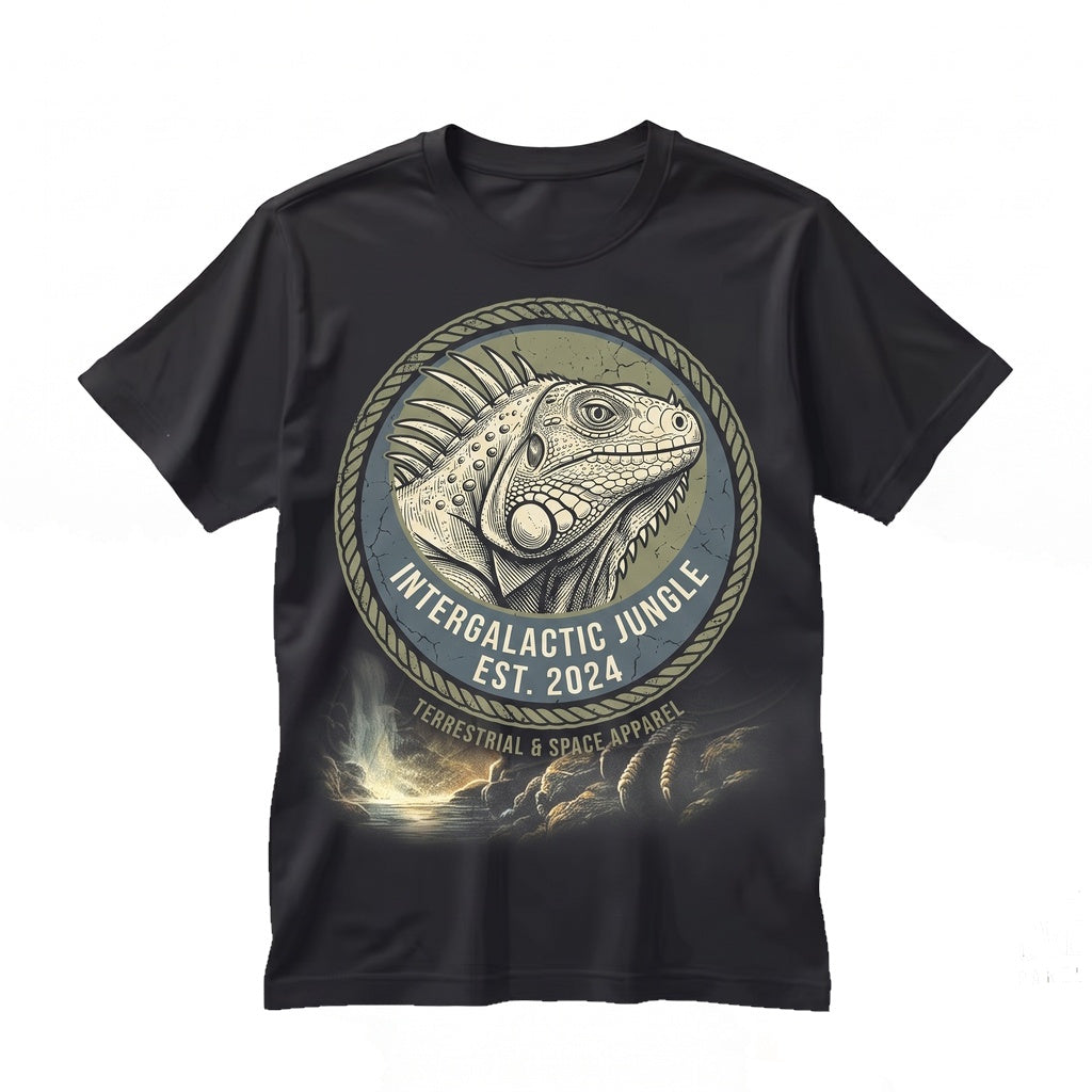 Vintage 90s Iguana Moon Reptile Wildlife Graphic Lizard Animal Lover Gift Unisex TShirt