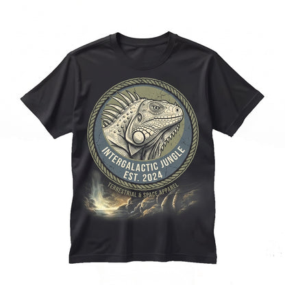 Vintage 90s Iguana Moon Reptile Wildlife Graphic Lizard Animal Lover Gift Unisex TShirt