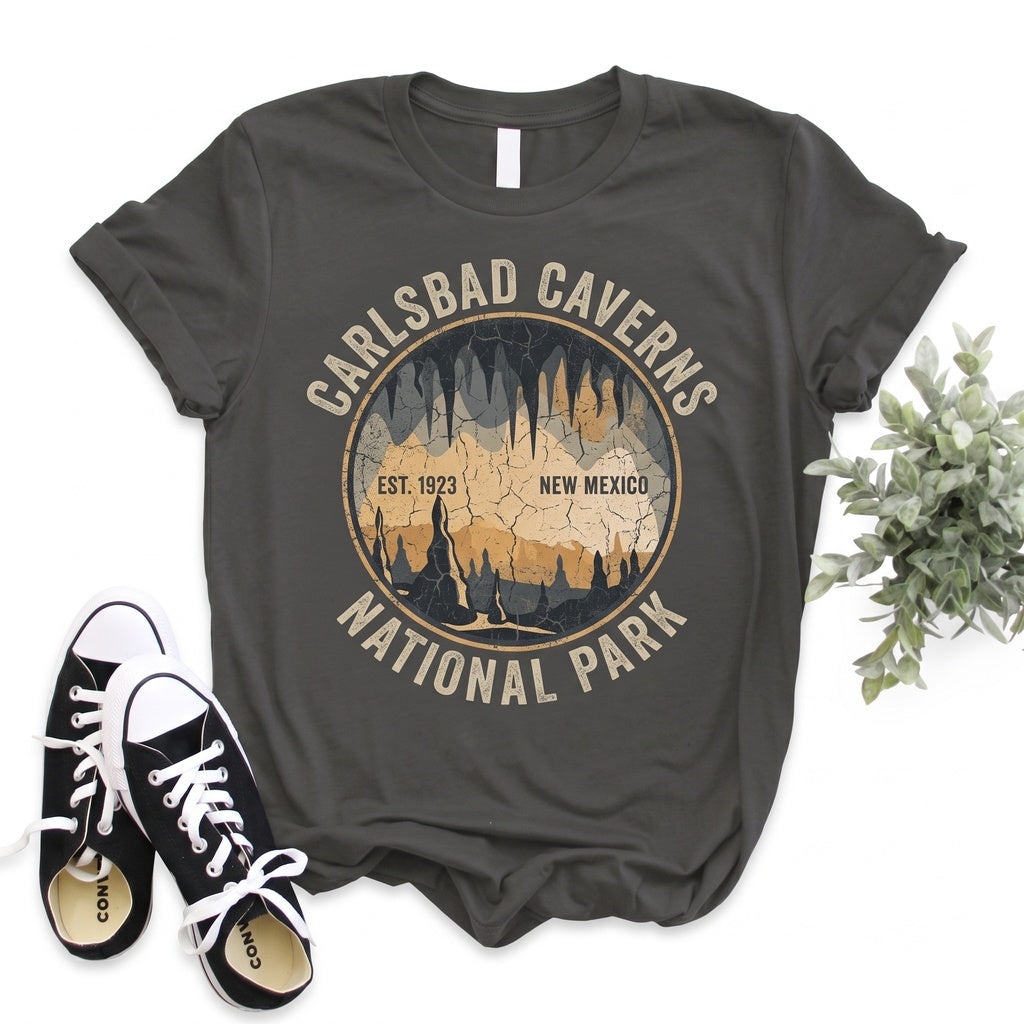 Carlsbad Caverns National Park New Mexico Vintage Chihuahuan Desert Hiking Camping Adventure Souvenir Gift Unisex TShirt