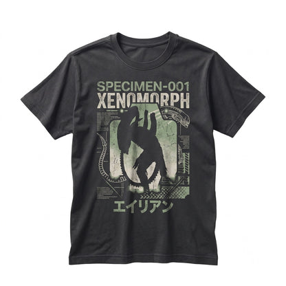 Retro Neon Green Extraterrestrial Creature Cinematic Art Unisex TShirt