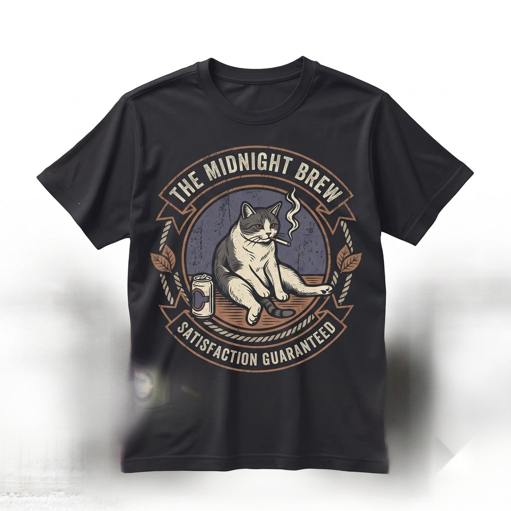 Smoking Cigarette Cat Meme Funny Gen Z Joke Brainrot Pet Lover Gift Graphic Unisex TShirt